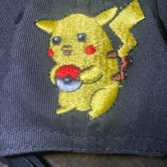 Vintage Pokémon hat! Boy/teens can wear. Velcro strap. Awesome embroidery